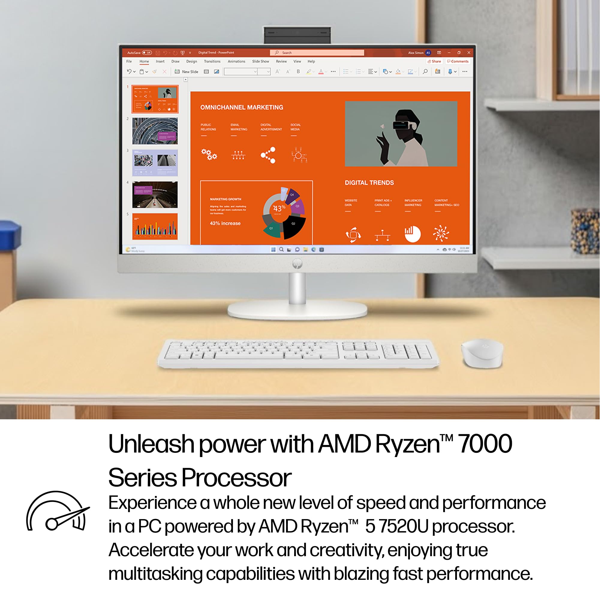 HP Windows11デスクトップPC15 Wi-Fi対応 Amazon.co.jp: HP 27インチオールインワンデスクトップPC、FHD